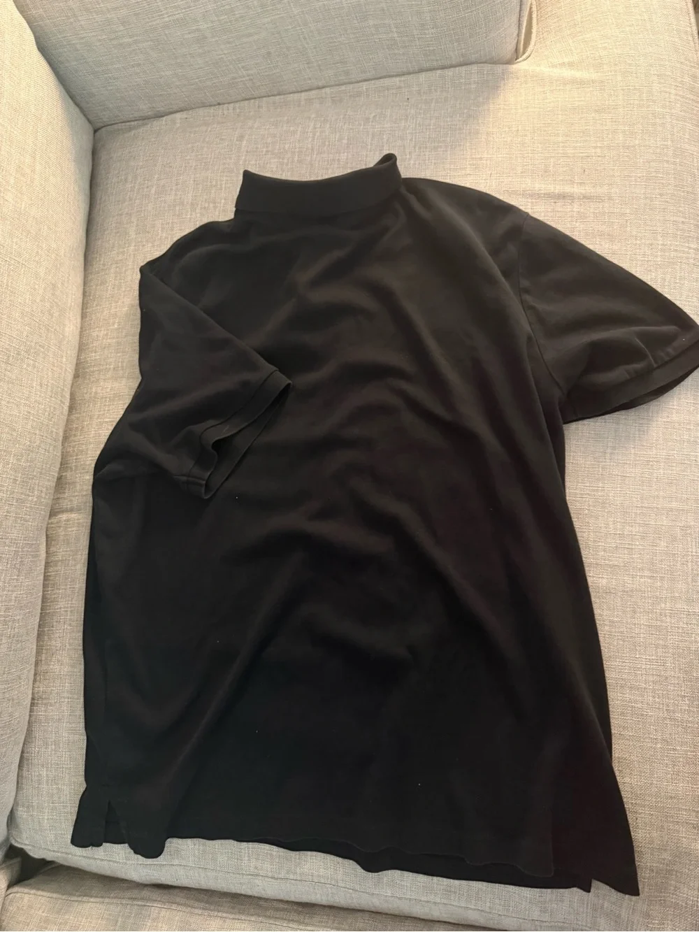 Ralph Lauren Men's Black Polo with Gold Pony Embroidery